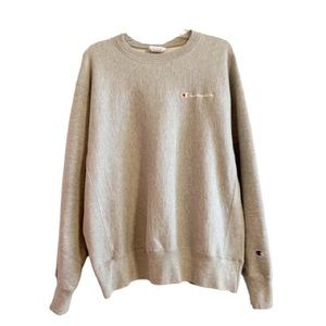 Champion Sweatshirt Reverse Weave Classic Logo Pullover Fleece Sweater
